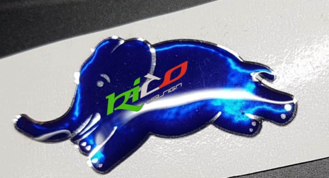 ADESIVI LOGO ELEPHANTINO ( COPPIA)