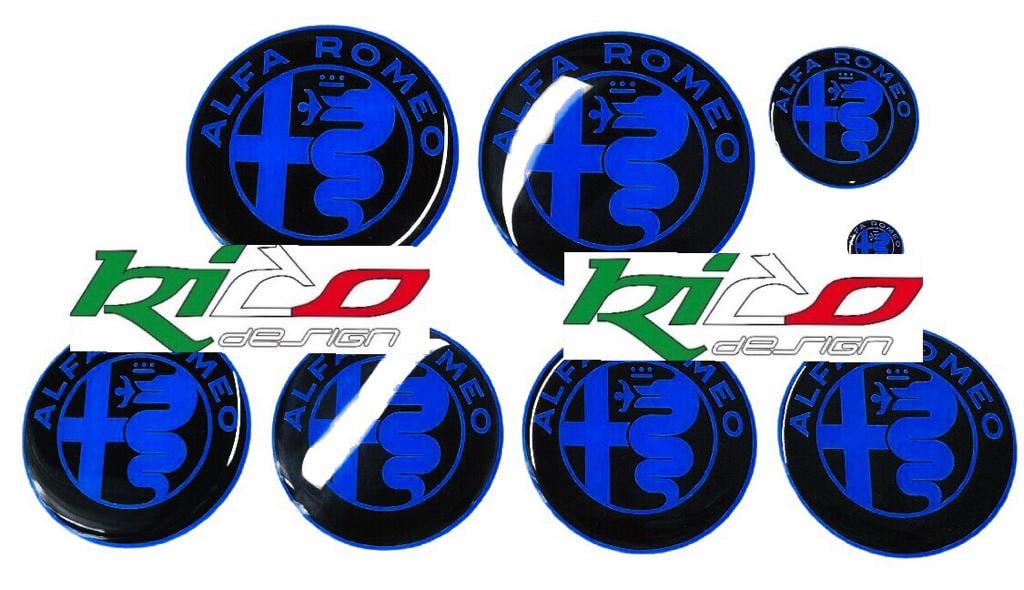 SET ADESIVI LOGHI ALFA ROMEO