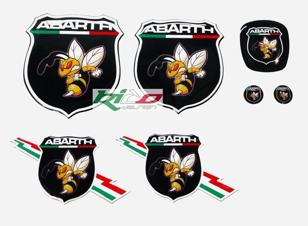 ADESIVI LOGHI ABARTH 500 595 695