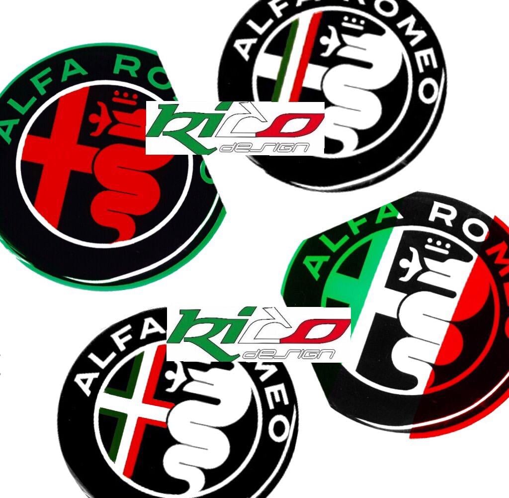SET ADESIVI LOGHI ALFA ROMEO
