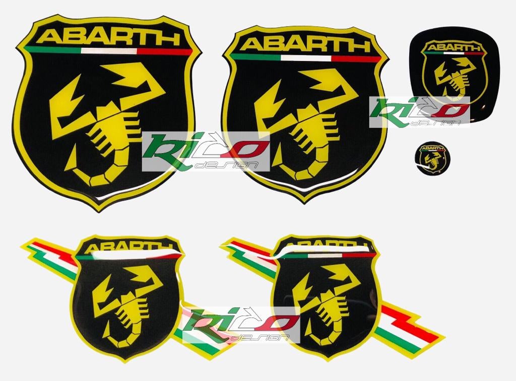 ADESIVI LOGHI ABARTH 500 595 695
