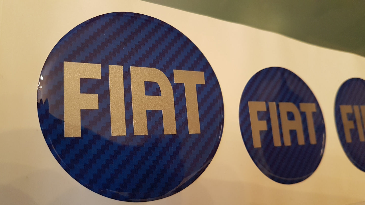 SET ADESIVI LOGHI FIAT TONDO