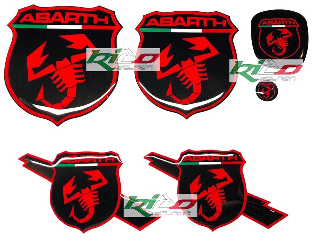 ADESIVI LOGHI ABARTH 500 595 695