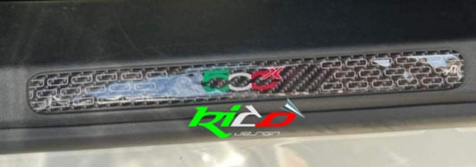 COPPIA ADESIVI BATTITACCO ABARTH 500 595 695