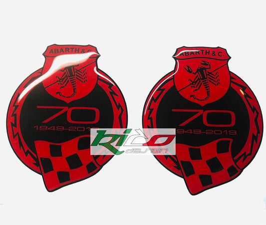 ADESIVO 70 ANNIVERSARIO ABARTH 500 595 695