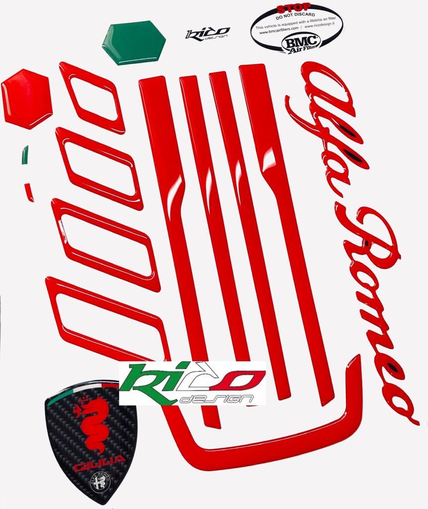 ADESIVI MOTORE GIULIA/ STELVIO