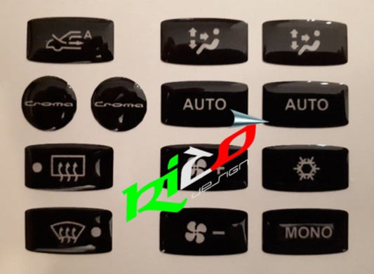 ADESIVI TASTI ZONA CLIMA FIAT CROMA