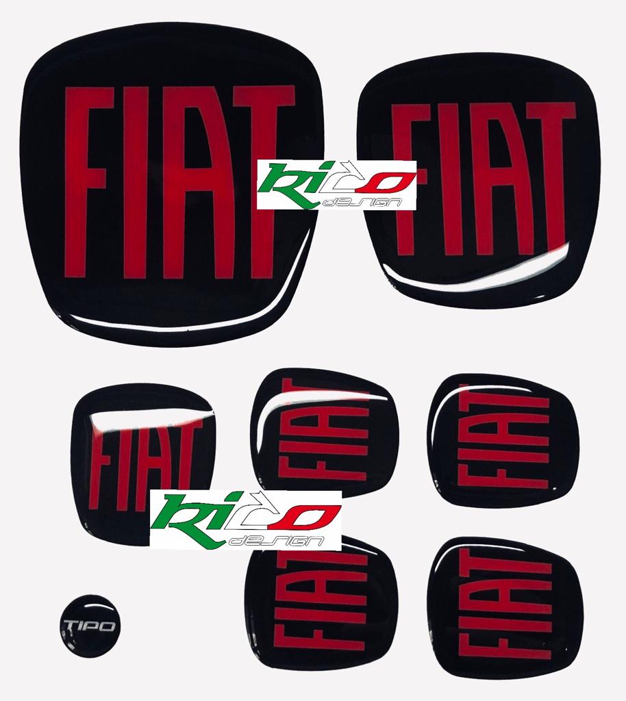 SET ADESIVI LOGHI FIAT