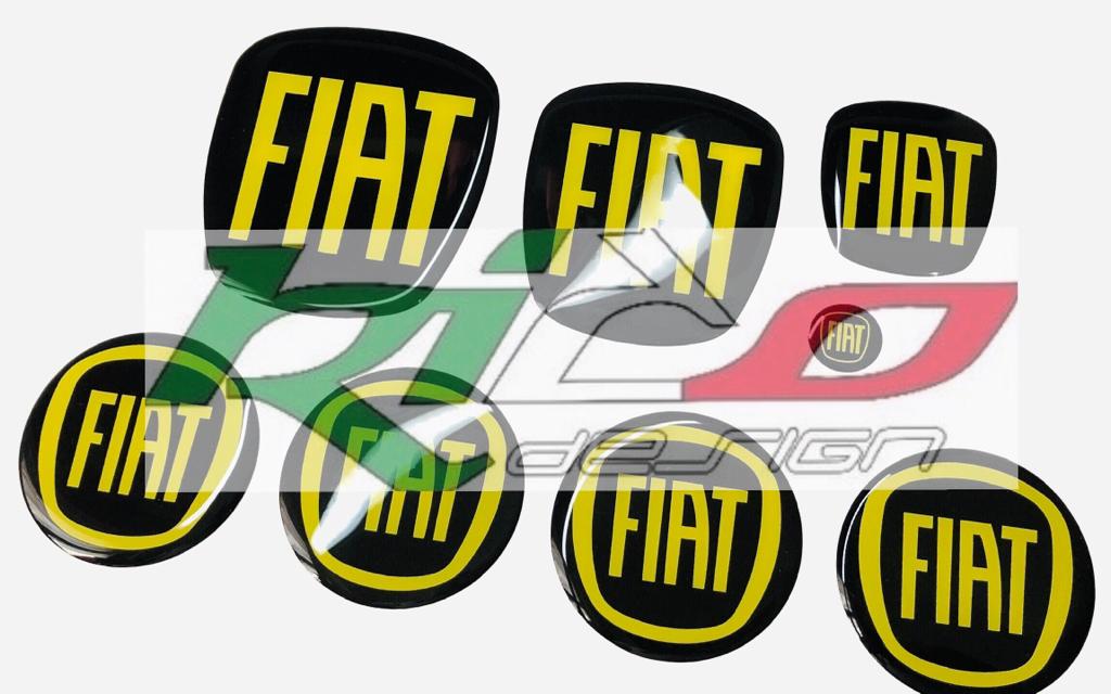 SET ADESIVI LOGHI FIAT