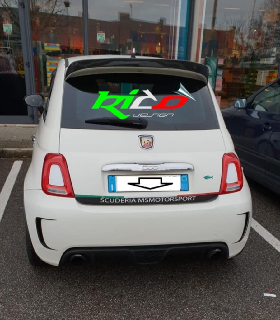STRICIA PORTELONE POSTERIORE ABARTH 500 595 695