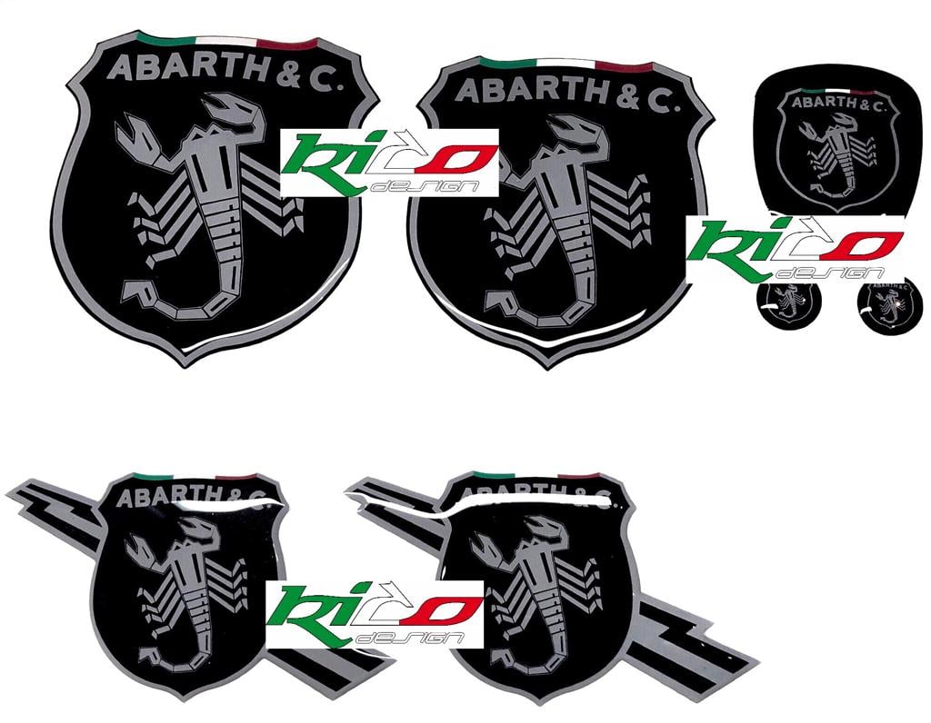 ADESIVI LOGHI ABARTH 500 595 695