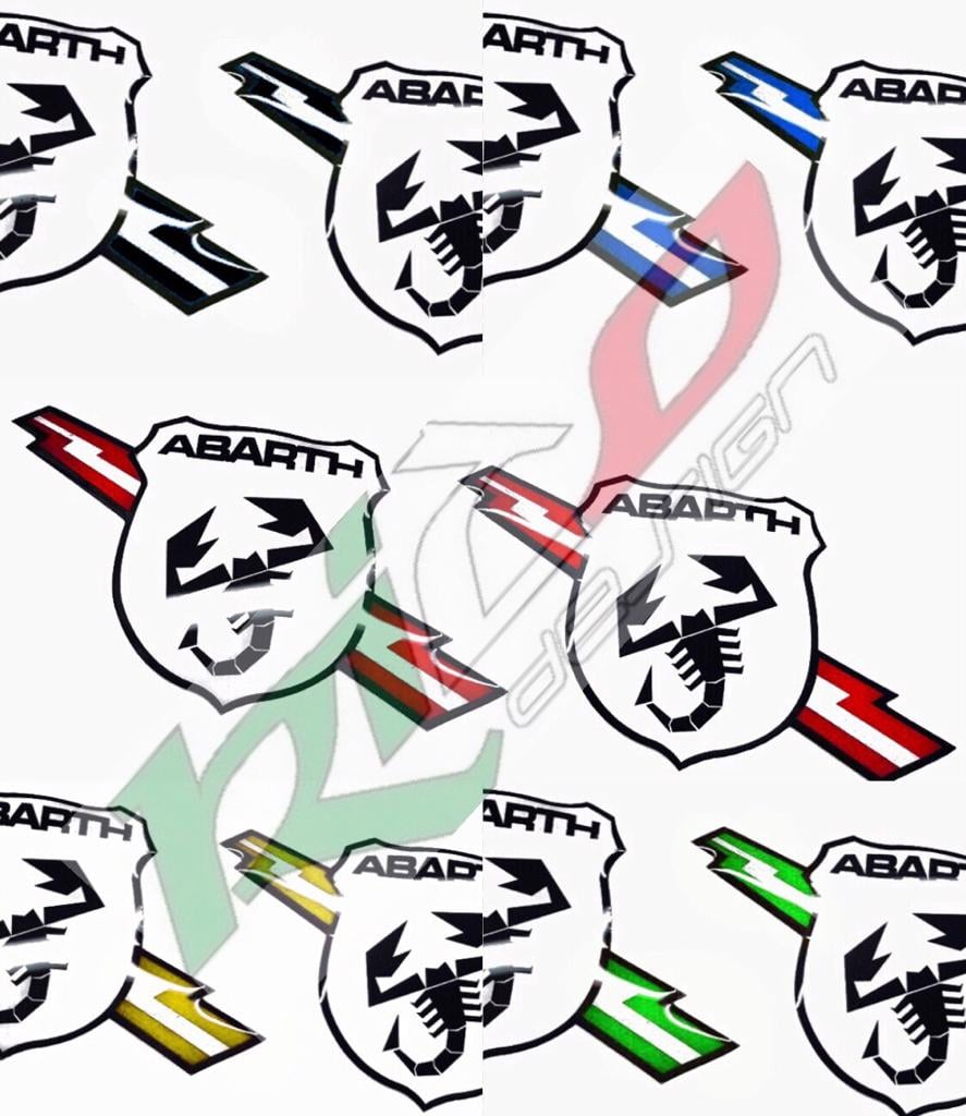 ADESIVI LOGHI ABARTH 500 595 695