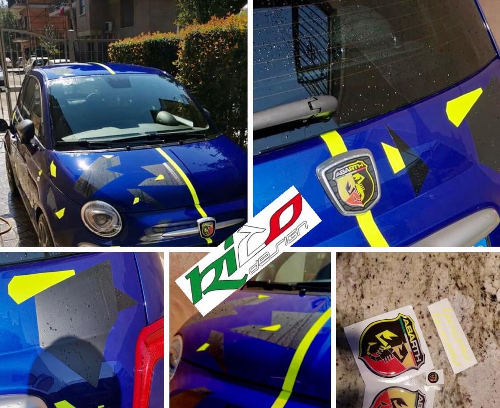 ADESIVI LOGHI ABARTH 500 595 695