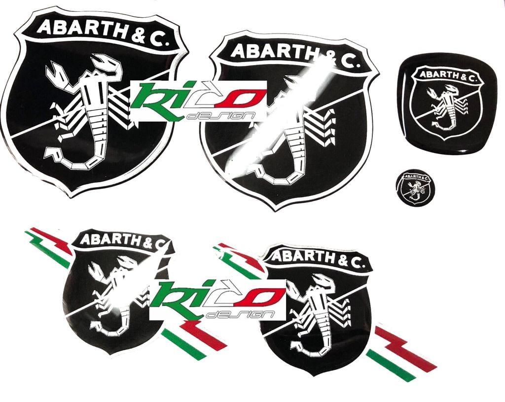 ADESIVI LOGHI ABARTH 500 595 695