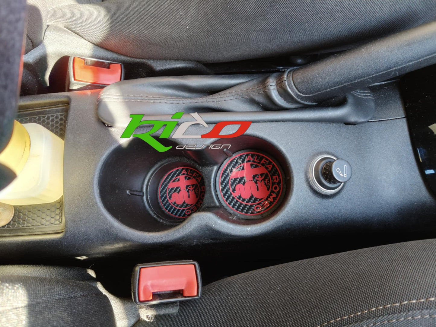 SET ADESIVI PORTA BICCHIERI GIULIETTA/ MITO ALFA ROMEO