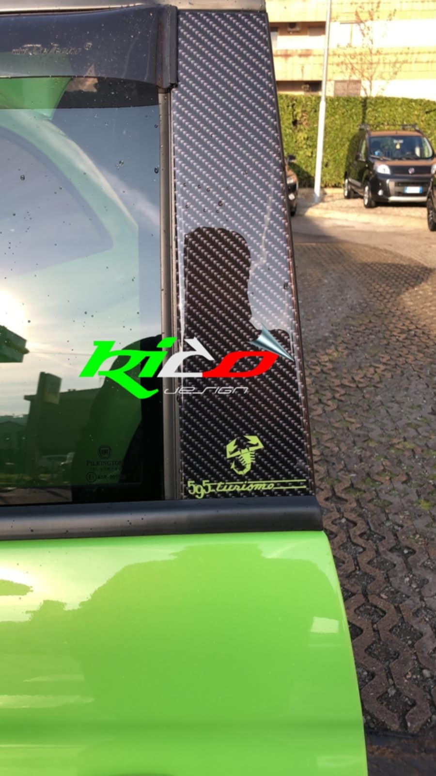 KIT ADESIVI PER MONTANTI PORTE 500 ABARTH