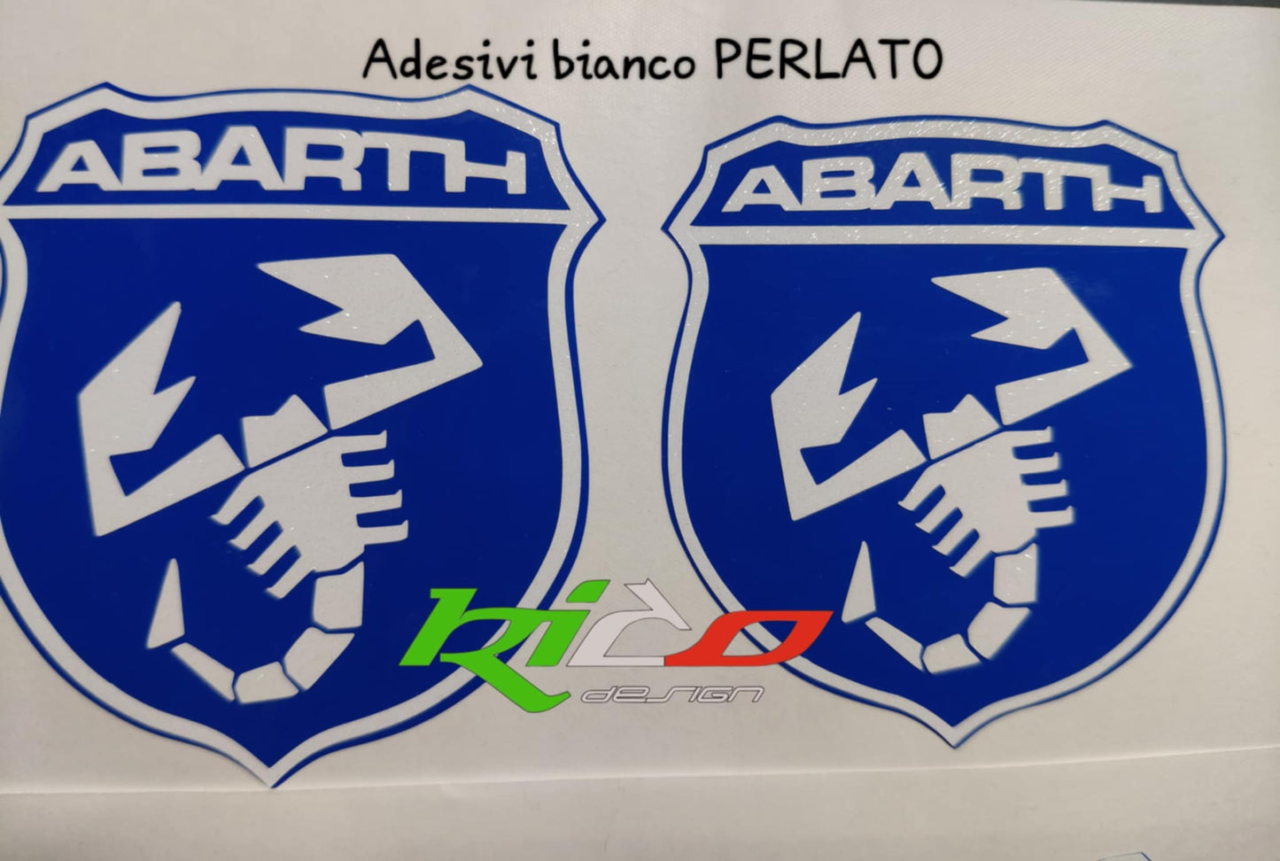 ADESIVI LOGHI ABARTH 500 595 695 REFLETTIVI