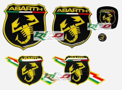 ADESIVI LOGHI ABARTH 500 595 695
