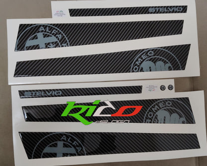 KIT ADESIVI PER MONTANTI PORTE STELVIO ALFA ROMEO