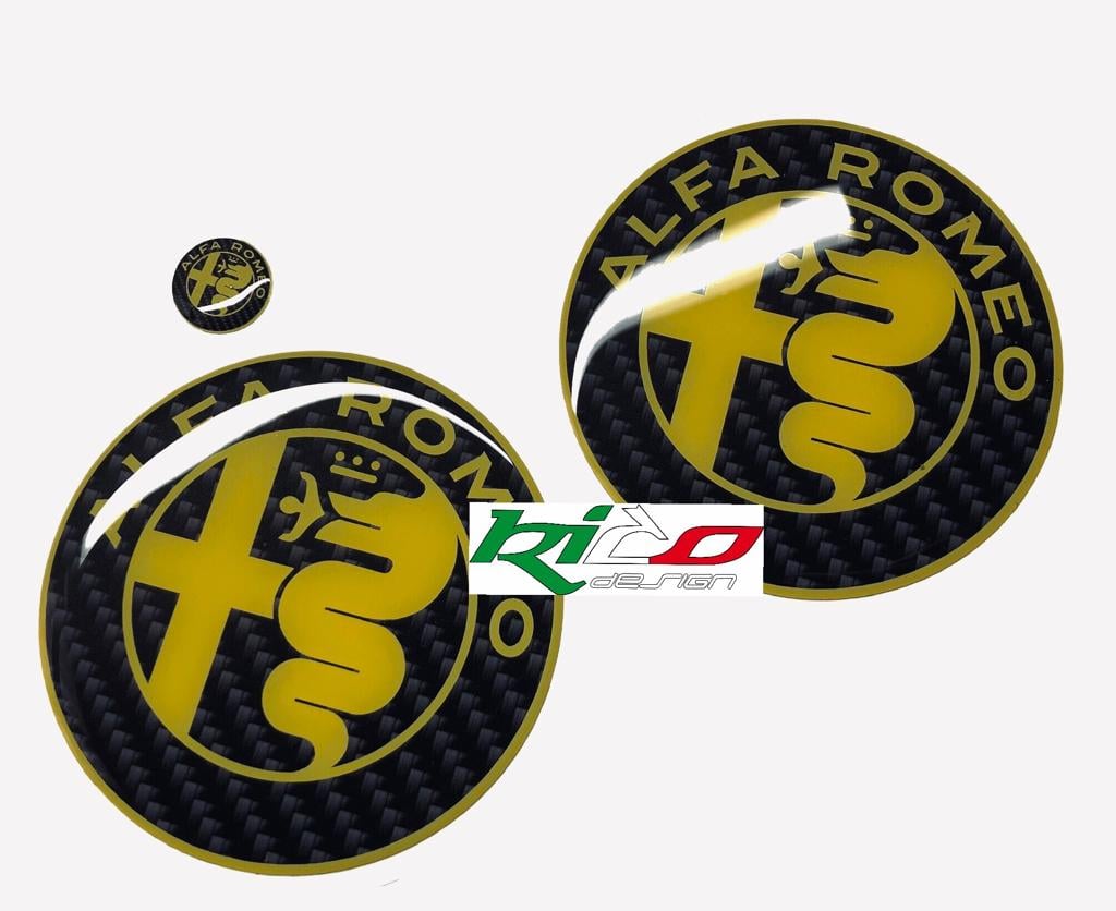 SET ADESIVI LOGHI ALFA ROMEO