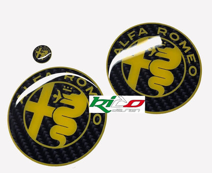 SET ADESIVI LOGHI ALFA ROMEO
