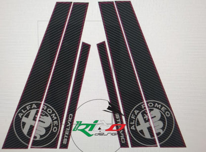 KIT ADESIVI PER MONTANTI PORTE STELVIO ALFA ROMEO