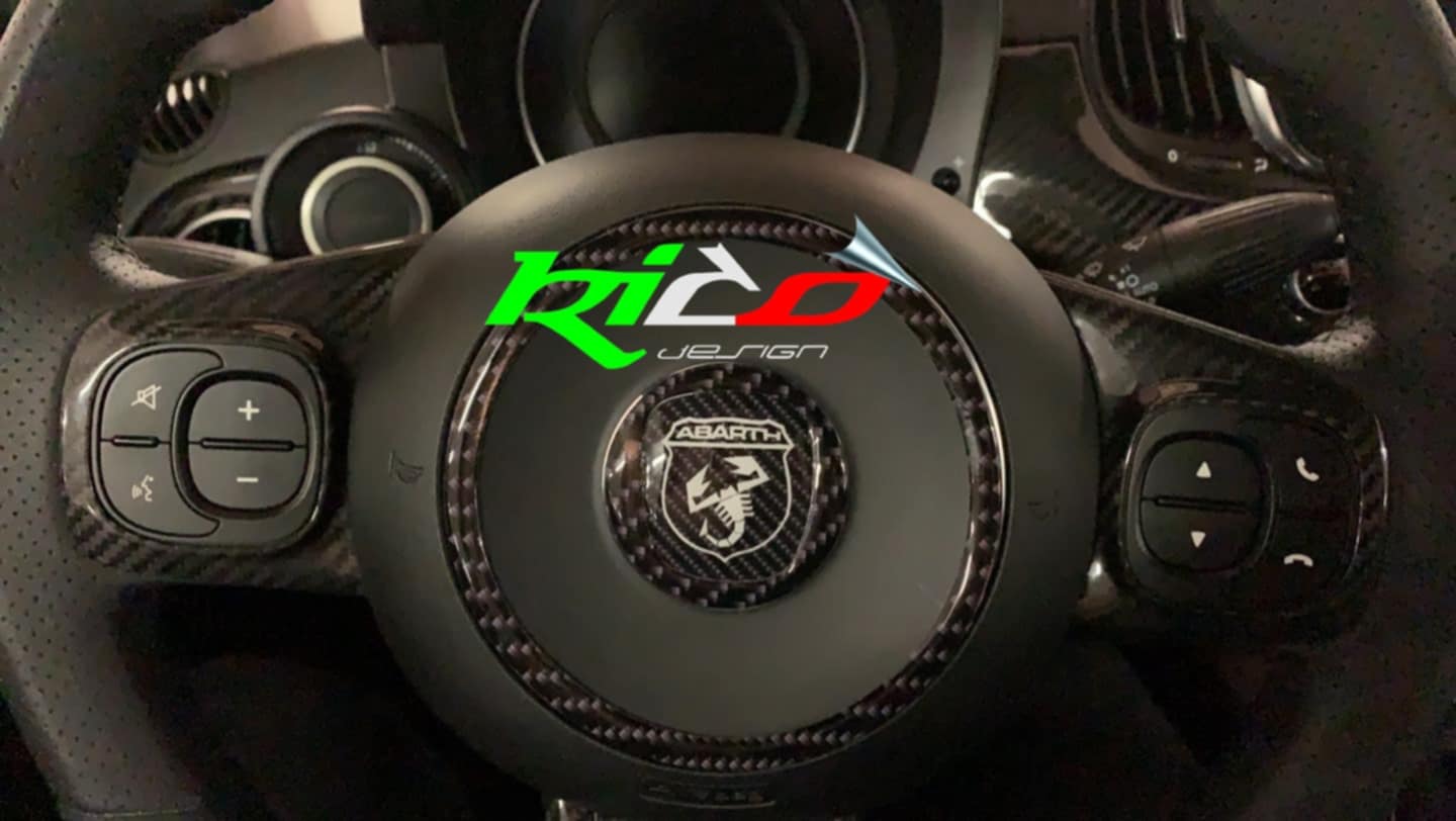 ADESIVI VOLANTE ABARTH 500 595 695