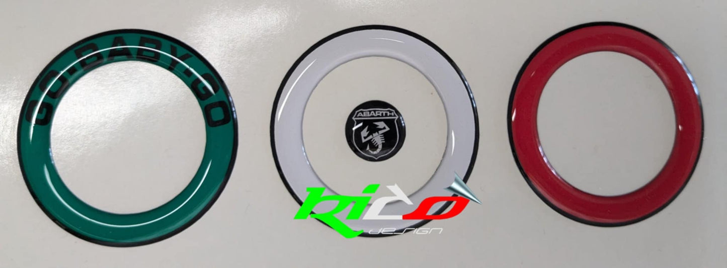 ANELLI TRICOLOR ABARTH 500 595 695