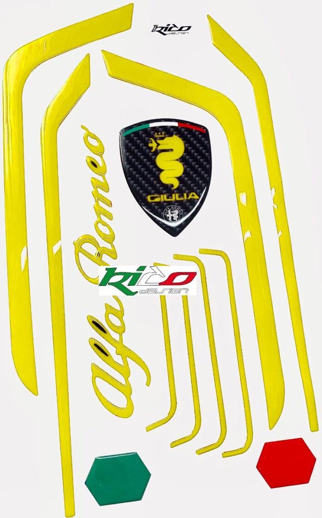 ADESIVI MOTORE GIULIA/ STELVIO