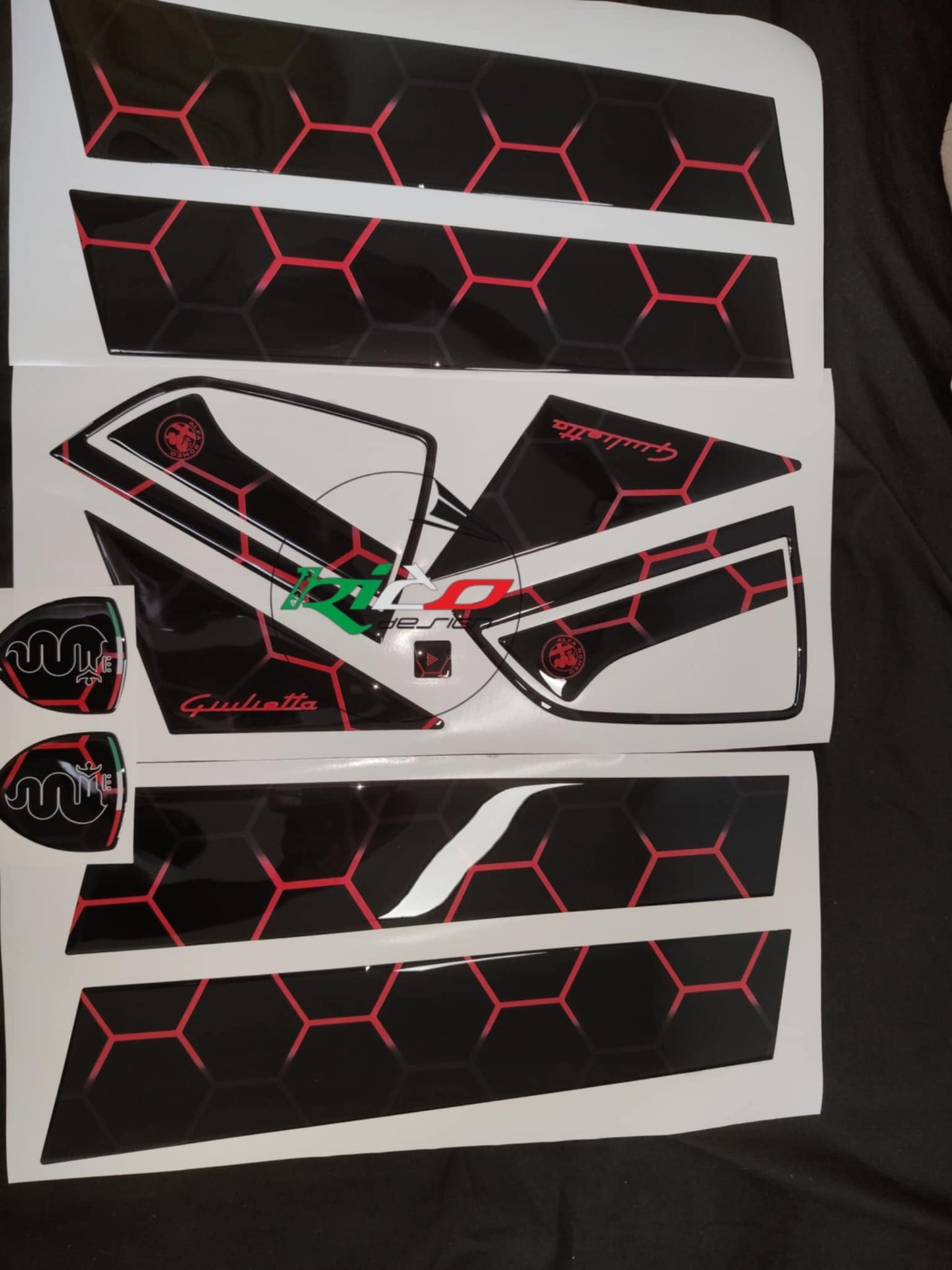KIT ADESIVI PER MONTANTI PORTE  ALFA ROMEO GUILIETTA