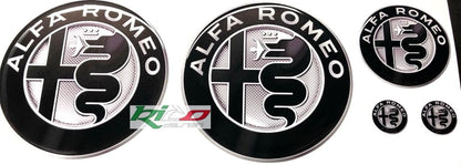 SET ADESIVI LOGHI ALFA ROMEO