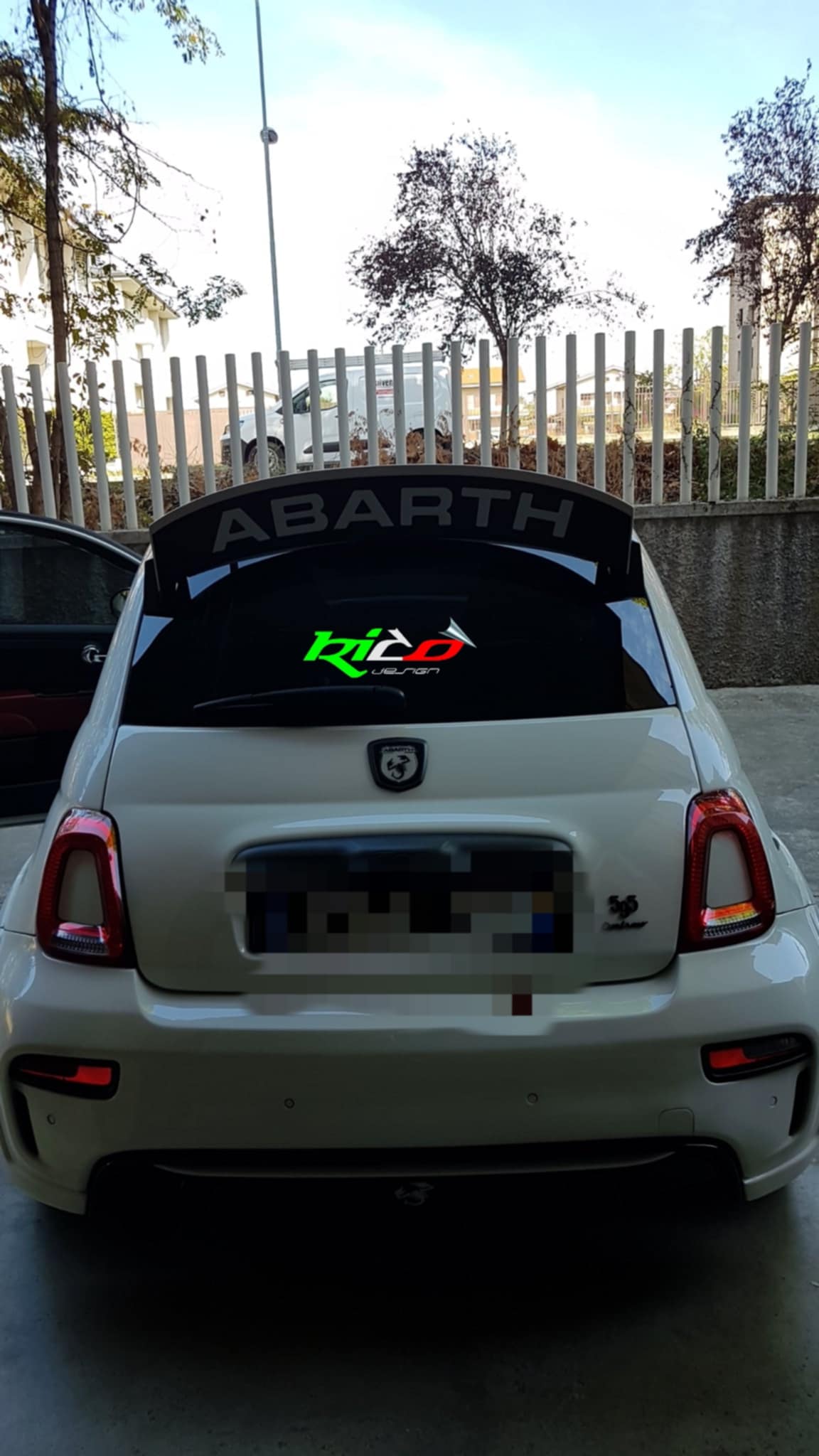 ADESIVO SPOILER ABARTH 500 595 695