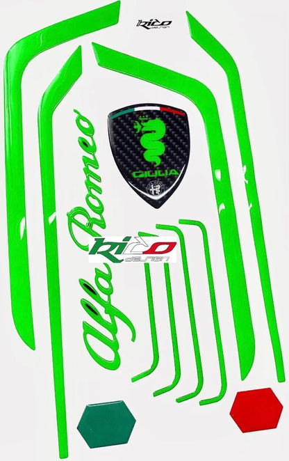 ADESIVI MOTORE GIULIA/ STELVIO ALFA ROMEO