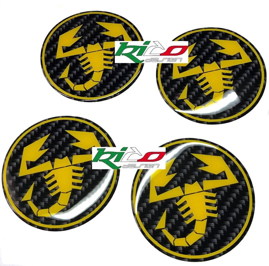 ADESIVI COPRIMOZZO ABARTH 500 595 695