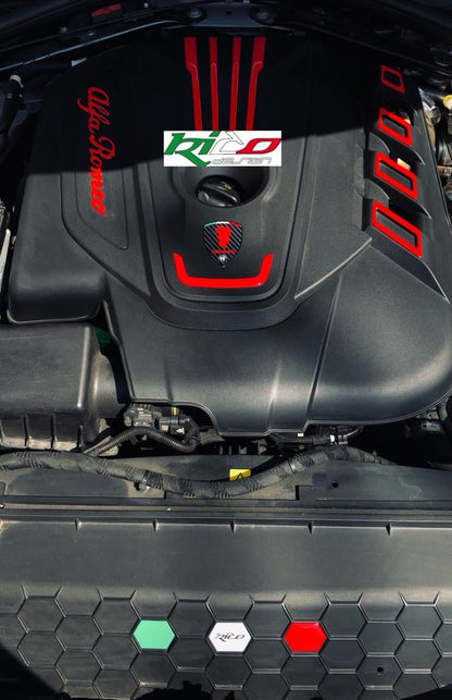 ADESIVI MOTORE GIULIA/ STELVIO ALFA ROMEO