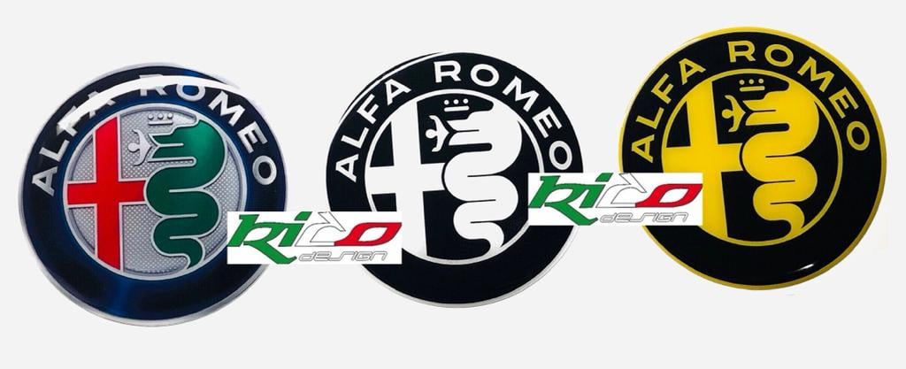 SET ADESIVI LOGHI ALFA ROMEO