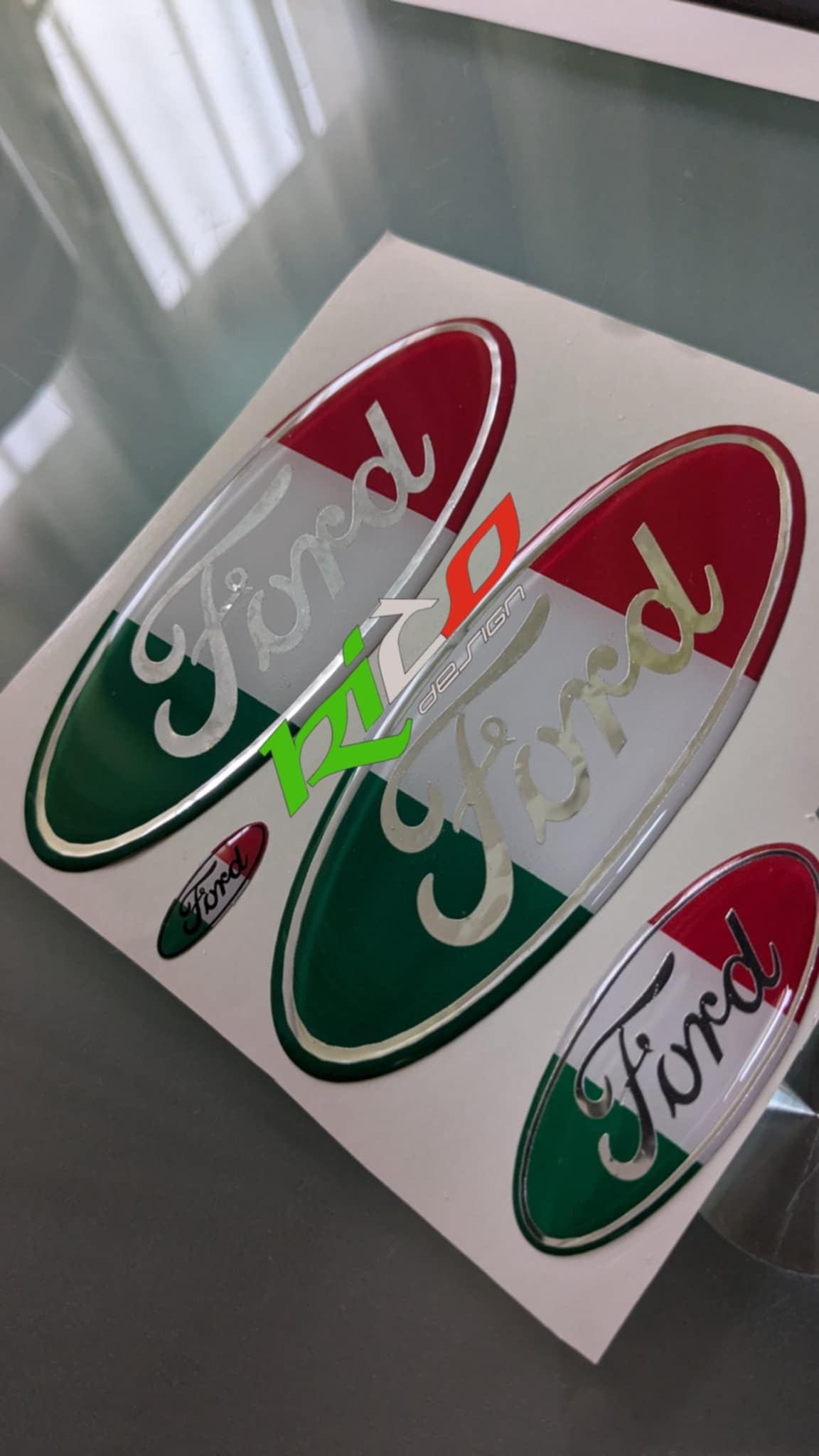 SET ADESIVI LOGHI FORD