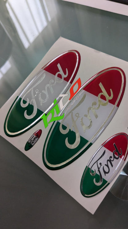 SET ADESIVI LOGHI FORD