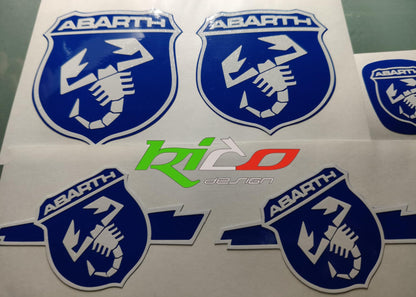 ADESIVI LOGHI ABARTH 500 595 695 REFLETTIVI