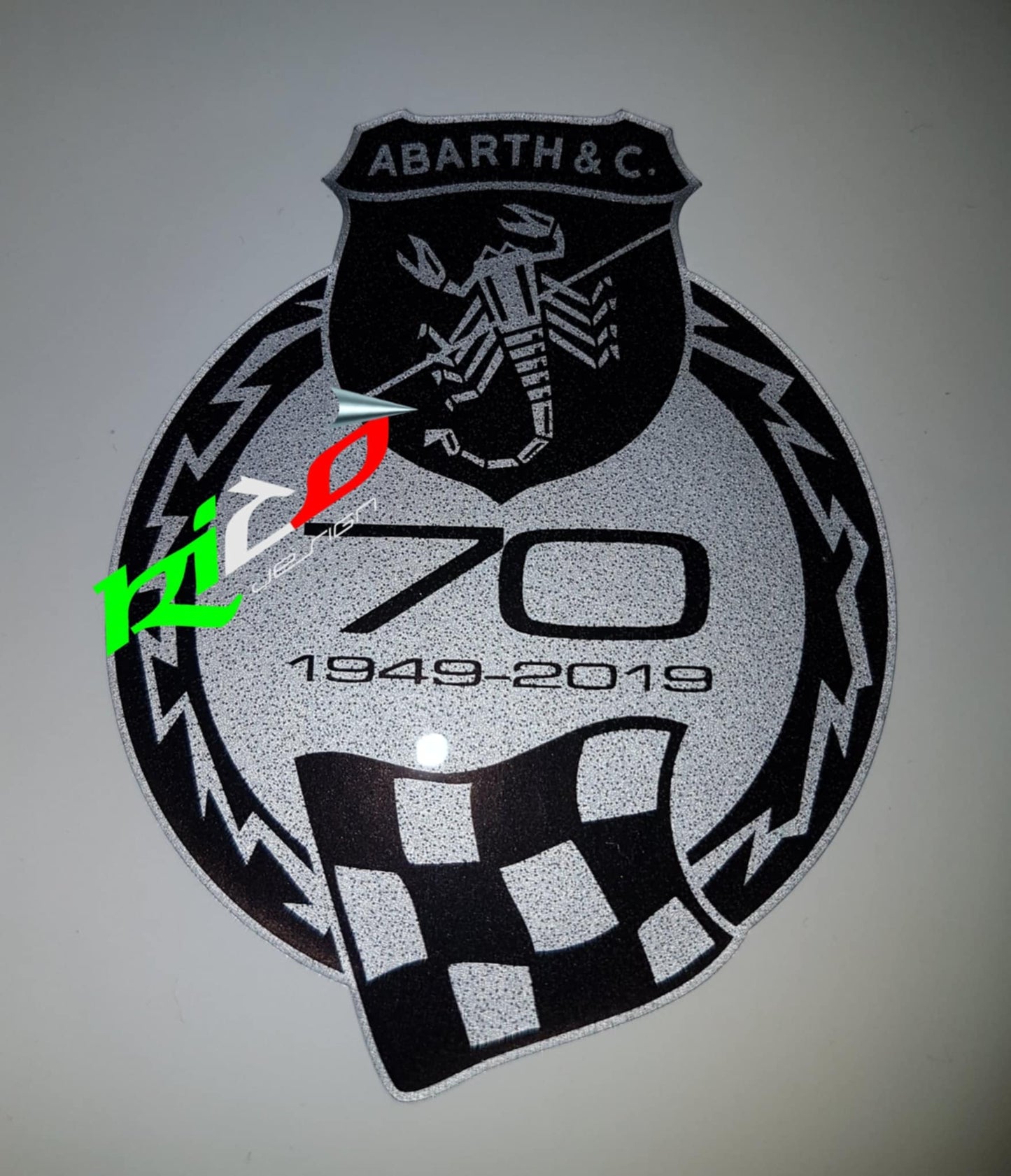 ADESIVO 70 ANNIVERSARIO ABARTH 500 595 695