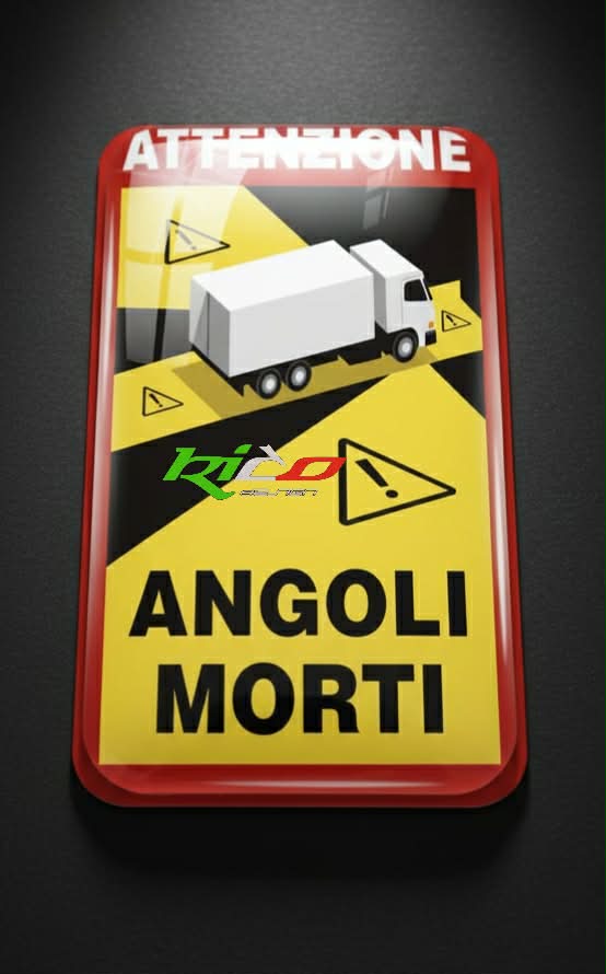 Adesivi Angoli Morti per Furgoni e Camion | Segnalazione Blind Spot | Rico Design Studio