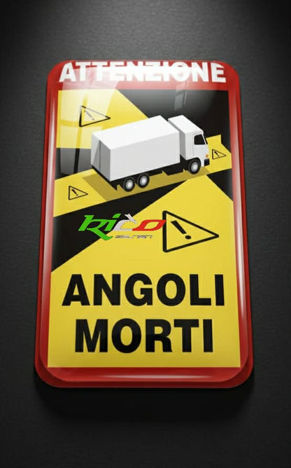 Adesivi Angoli Morti per Furgoni e Camion | Segnalazione Blind Spot | Rico Design Studio