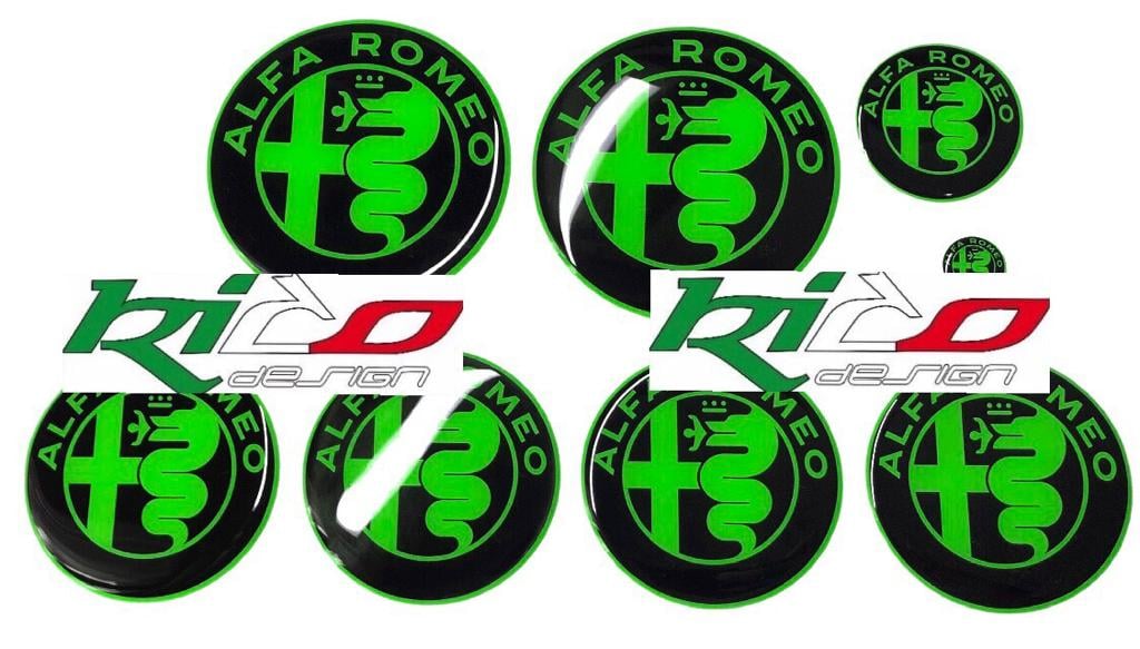 SET ADESIVI LOGHI ALFA ROMEO