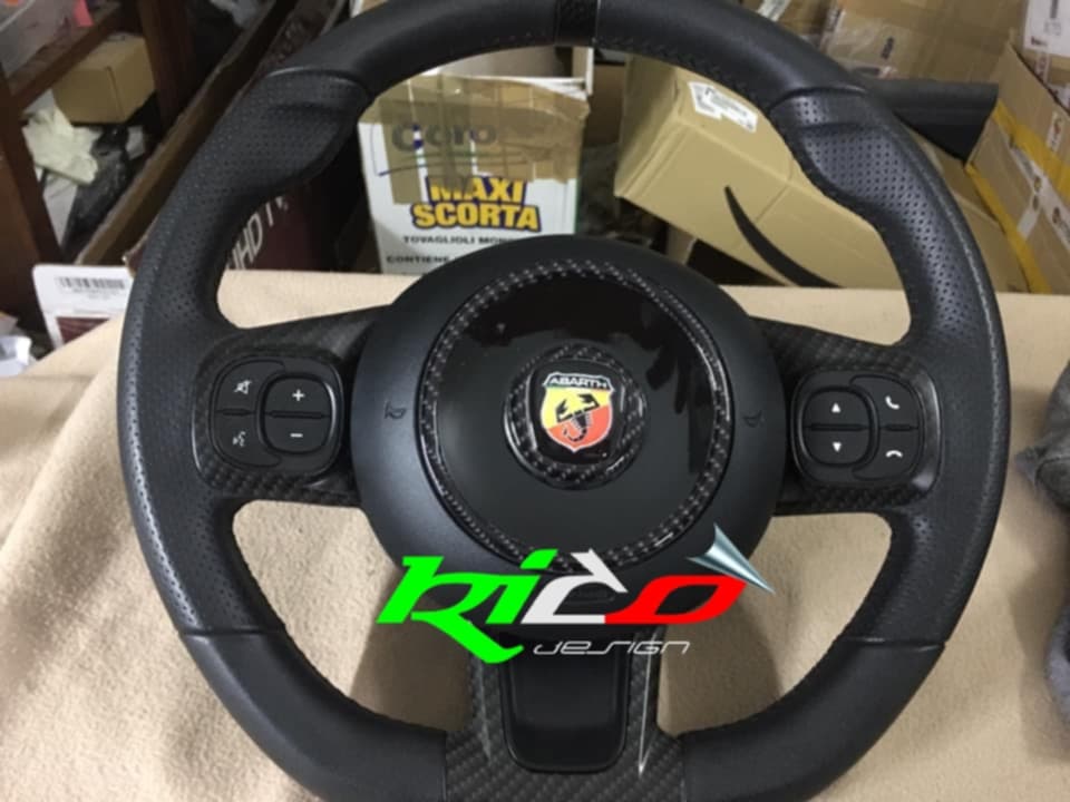 ADESIVI VOLANTE ABARTH 500 595 695