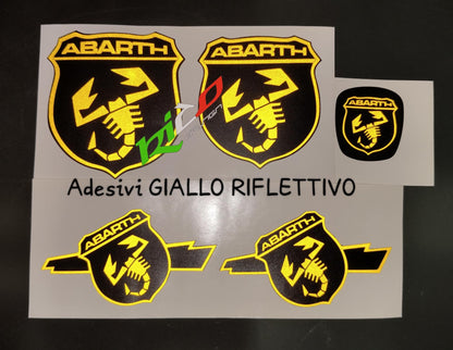 ADESIVI LOGHI ABARTH 500 595 695 REFLETTIVI