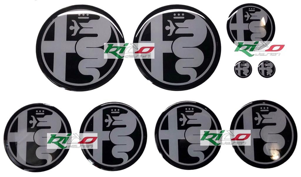 SET ADESIVI LOGHI ALFA ROMEO