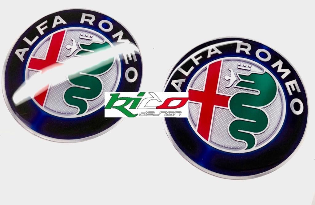 SET ADESIVI LOGHI ALFA ROMEO