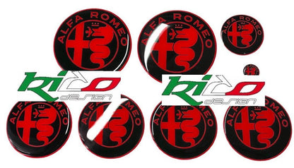 SET ADESIVI LOGHI ALFA ROMEO