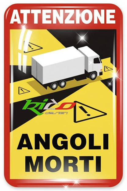 Adesivi Angoli Morti per Furgoni e Camion | Segnalazione Blind Spot | Rico Design Studio