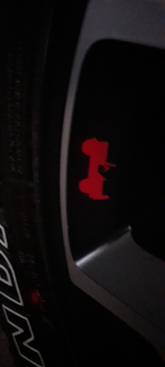 SET 4 ADESIVI CERCHI  JEEP